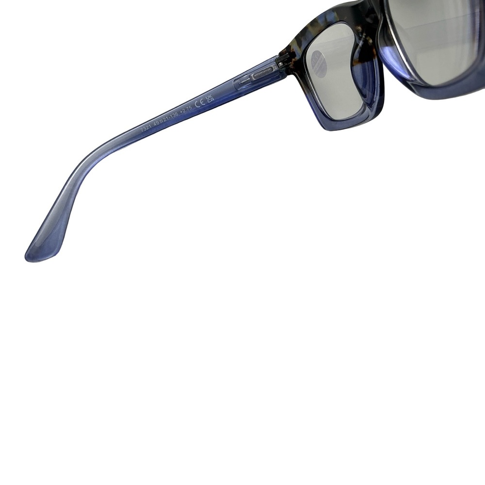 Blue Tortoise Cat Eye Reading Glasses +2.75 Anti Blue Light 7321 - Picture 5 of 5